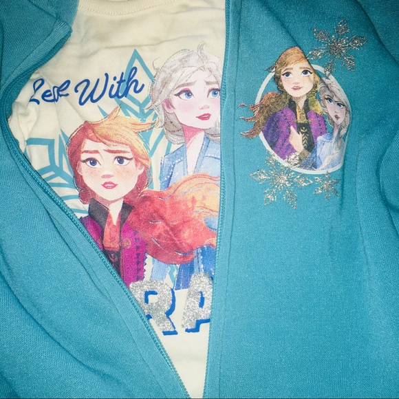 New NWT 2T 3T Frozen Elsa Sweatshirt Pant Shirt - Picture 4 of 4